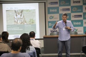 Secretário do Ambiente, André Corrêa, participa da abertura de encontro que debateu atropelamento da fauna nas rodovias do Estado do Rio de Janeiro. 